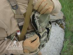 Закрепление административного подсумка на боевом нагруднике....